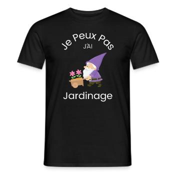 Jardinage Jardin Cadeau Jardinier - T-shirt homme - noir - Devant - AI Model Male 178 light (178cm)