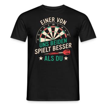 Dart Darts Dartspieler Dartsport - Männer T-Shirt - Schwarz - Vorne - AI Model Male 178 light (178cm)
