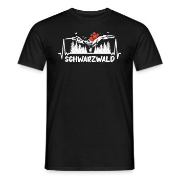 Schwarzwald Schwarzwälder Baden-Württemberg - Männer T-Shirt - Schwarz - Vorne - AI Model Male 178 light (178cm)