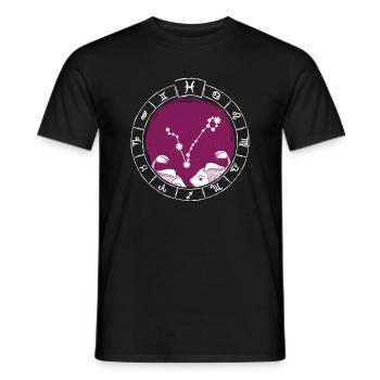 Sternzeichen Fische - Tierkreiszeichen - Geburtsta - Männer T-Shirt - Schwarz - Vorne - AI Model Male 178 light (178cm)