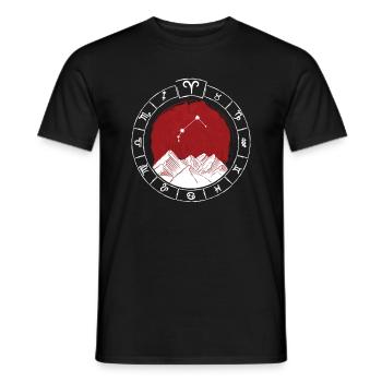Sternzeichen Widder - Tierkreiszeichen - Geburtsta - Männer T-Shirt - Schwarz - Vorne - AI Model Male 178 light (178cm)