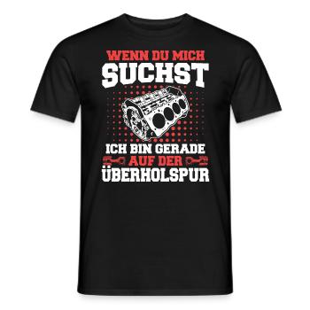 V8 Motor Acht Zylinder Hubraum Motor Tuning Tuner - Männer T-Shirt - Schwarz - Vorne - AI Model Male 178 light (178cm)