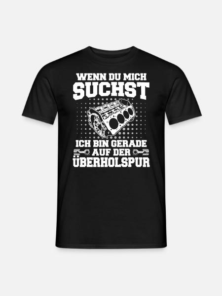 V8 Motor Acht Zylinder Hubraum Motor Tuning Tuner - Männer T-Shirt - Schwarz