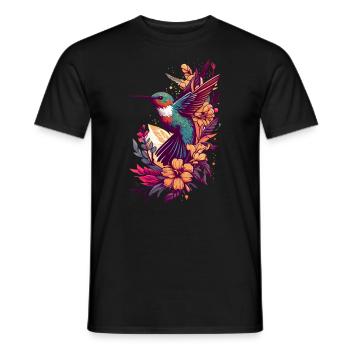 Colibri Colibri Colibri Oiseau Colibri Animal - T-shirt homme - noir - Devant - AI Model Male 178 light (178cm)