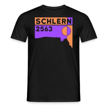 Sciliar Sciliar Dolomites altitude randonnée Tyrol du Sud - T-shirt homme - noir - Devant - AI Model Male 178 light (178cm)