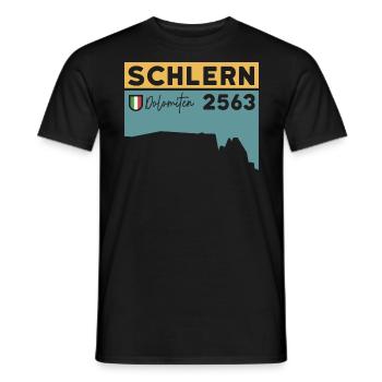 Sciliar Sciliar Dolomites Altitude Hike South Tyrol - Men's T-Shirt - black - Front - AI Model Male 178 light (178cm)