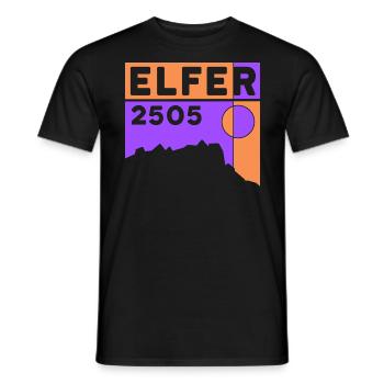 Elfer Berg Elferspitze Hike Normalweg Tirol - Men's T-Shirt - black - Front - AI Model Male 178 light (178cm)