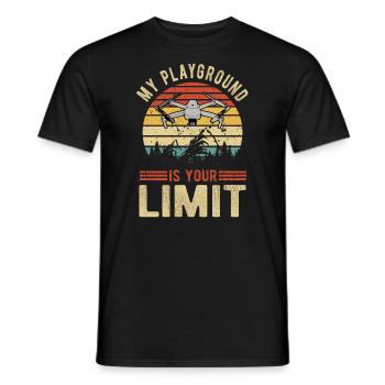 Drohnen Pilot Drohne Whoop Copter FPV Pilot Drone - Männer T-Shirt - Schwarz - Vorne - AI Model Male 178 light (178cm)