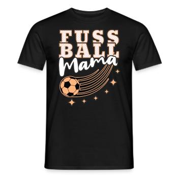 fußball mama mutter spruch geschenk - Männer T-Shirt - Schwarz - Vorne - AI Model Male 178 light (178cm)