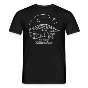 Kilimanjaro Kilimanjaro Tanzania Kenya Keepsake - Men's T-Shirt - black - Front - AI Model Male 178 light (178cm)