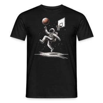 Astronaute de basket-ball - T-shirt homme - noir - Devant - AI Model Male 178 light (178cm)