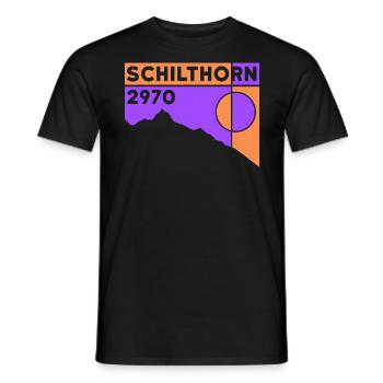 Schilthorn Ski Tour Randonnée Randonnée Souvenir - T-shirt homme - noir - Devant - AI Model Male 178 light (178cm)