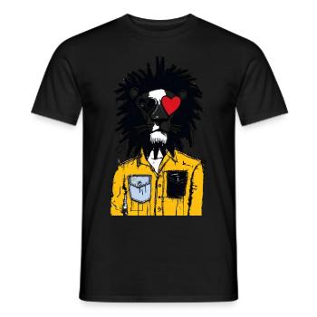 Lionheart Streetwear Sweatshirt T-shirt » - Men's T-Shirt - black - Front - AI Model Male 178 light (178cm)