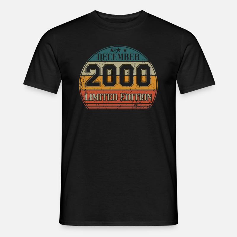 Anniversaire - Edition Limitée Décembre 2000 - T-shirt homme - noir