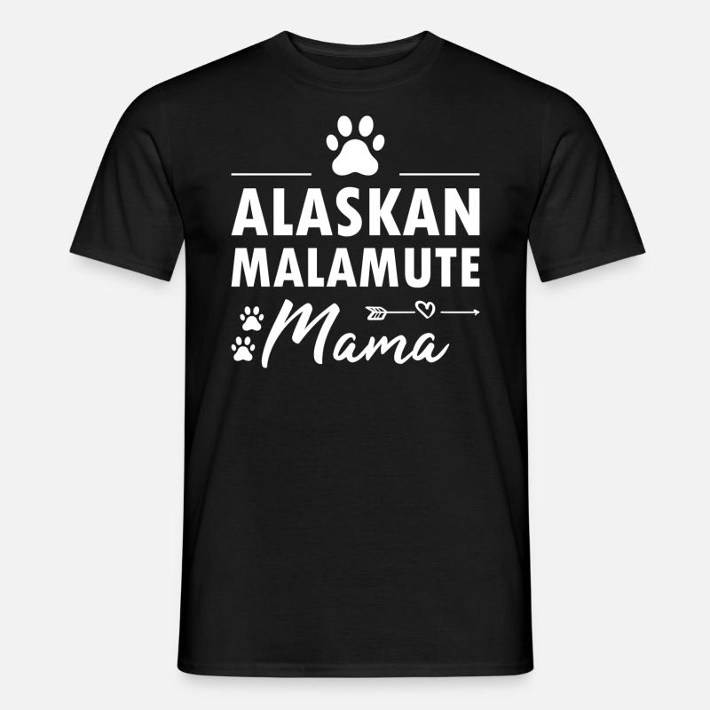 Alaskan Malamute Mama - Männer T-Shirt - Schwarz