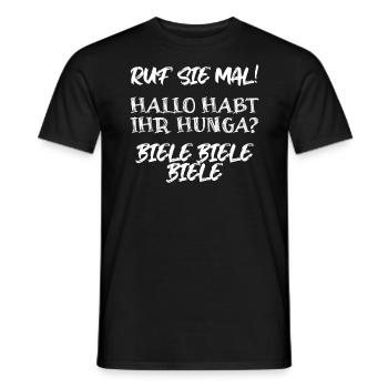 Ruf Sie Mal Biele Biele Biele - Männer T-Shirt - Schwarz - Vorne - AI Model Male 178 light (178cm)