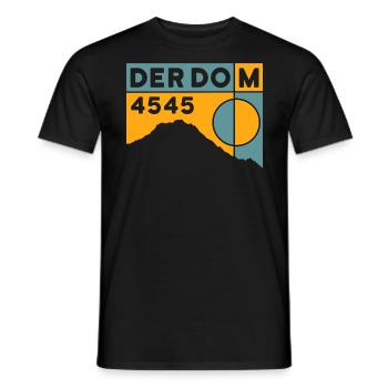 The Dom Mountain Hiking Mountain Tour High Tour Souvenir - Men's T-Shirt - black - Front - AI Model Male 178 light (178cm)