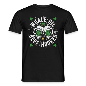 Whale Oil Beef Hooked - Men's T-Shirt - black - Front - AI Model Male 178 light (178cm)