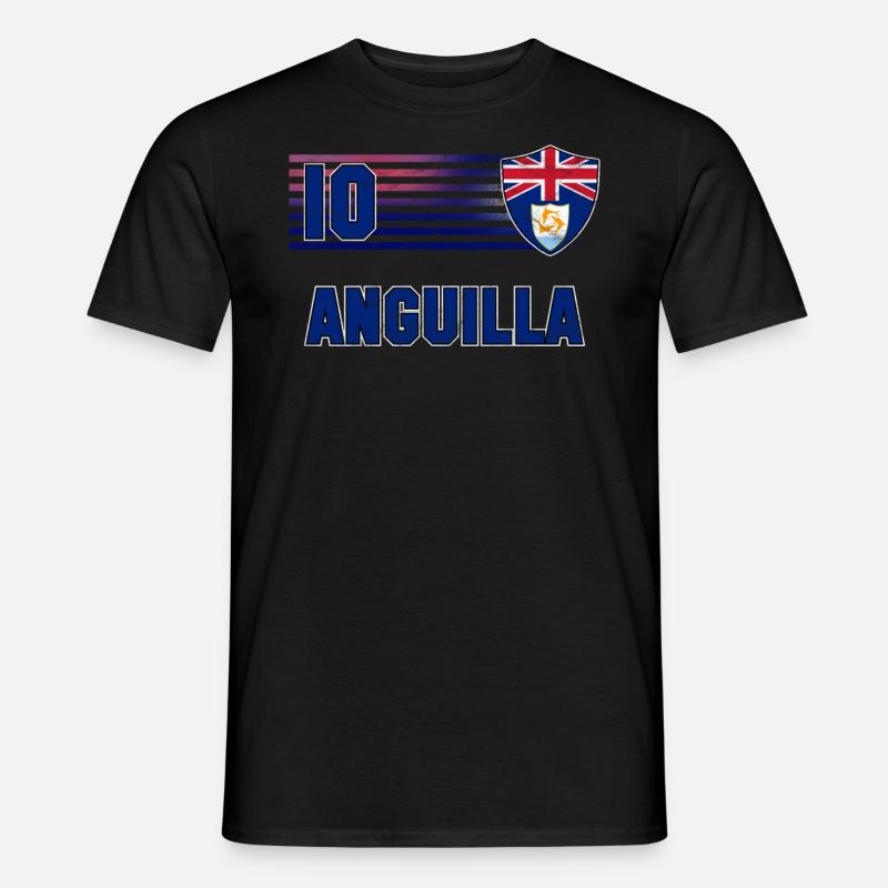 Anguilla - Männer T-Shirt - Schwarz