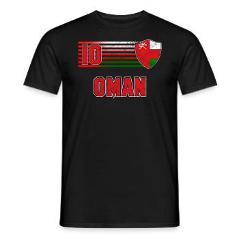 Oman - Männer T-Shirt - Schwarz - Vorne - AI Model Male 178 light (178cm)
