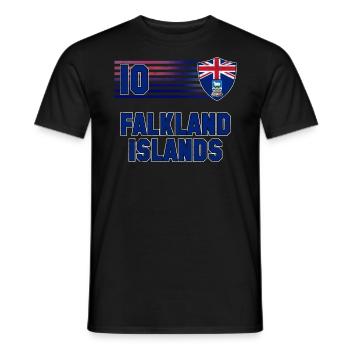 Falkland Islands - Men's T-Shirt - black - Front - AI Model Male 178 light (178cm)