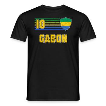 Gabon - Men's T-Shirt - black - Front - AI Model Male 178 light (178cm)