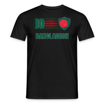 Bangladesh - Men's T-Shirt - black - Front - AI Model Male 178 light (178cm)