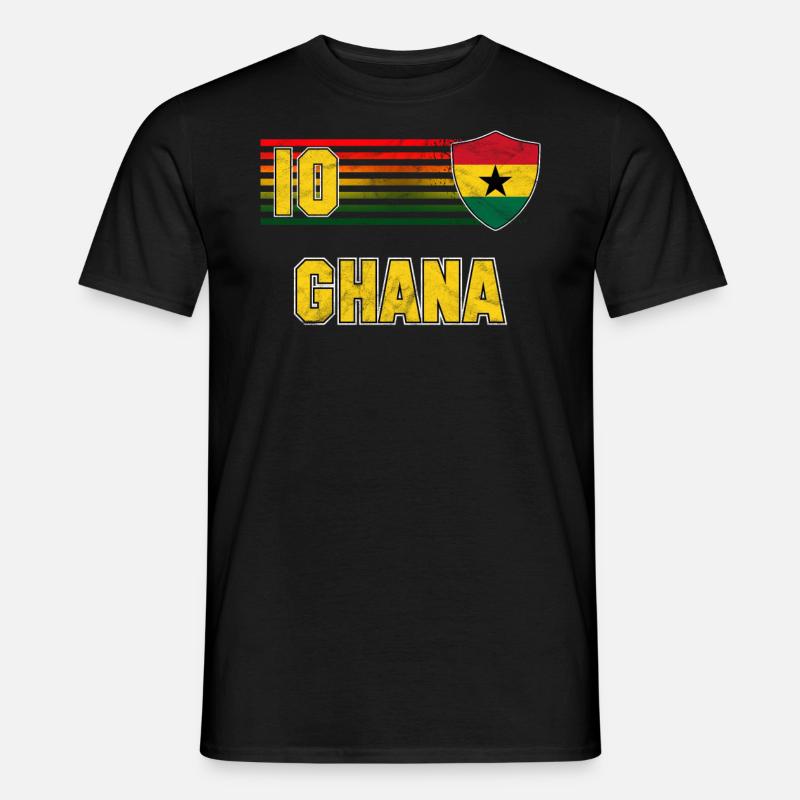Ghana - Männer T-Shirt - Schwarz