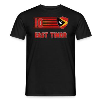 East Timor - Men's T-Shirt - black - Front - AI Model Male 178 light (178cm)