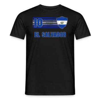 El Salvador - Men's T-Shirt - black - Front - AI Model Male 178 light (178cm)