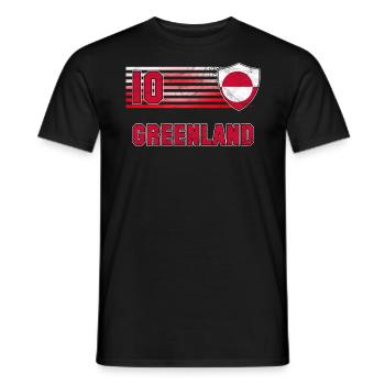 Groenland - T-shirt homme - noir - Devant - AI Model Male 178 light (178cm)