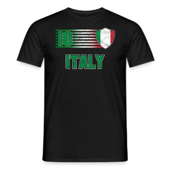 Italie - T-shirt homme - noir - Devant - AI Model Male 178 light (178cm)