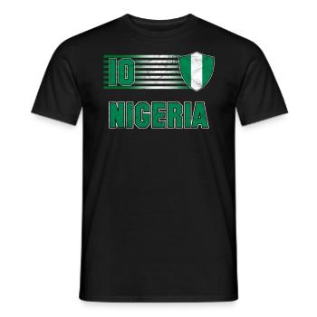 Nigeria - Men's T-Shirt - black - Front - AI Model Male 178 light (178cm)