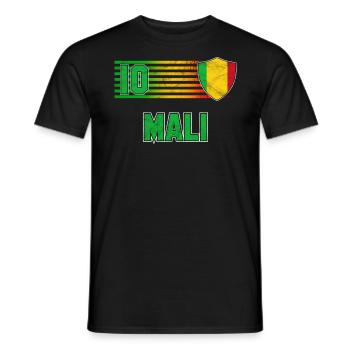 Mali - Männer T-Shirt - Schwarz - Vorne - AI Model Male 178 light (178cm)