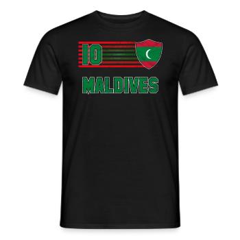 Maldives - Men's T-Shirt - black - Front - AI Model Male 178 light (178cm)