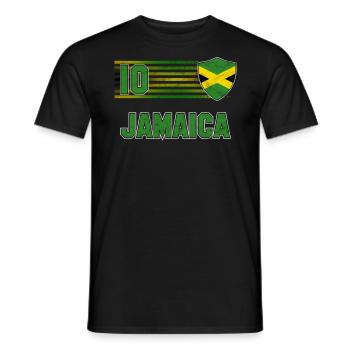 Jamaïque - T-shirt homme - noir - Devant - AI Model Male 178 light (178cm)