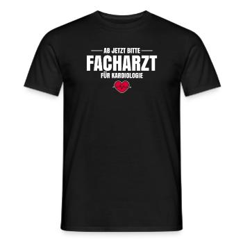 Ab Jetzt Bitte Facharzt Für Kardiologie - Männer T-Shirt - Schwarz - Vorne - AI Model Male 178 light (178cm)
