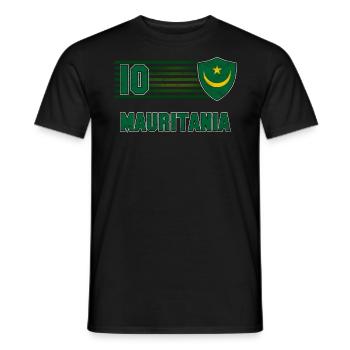 Mauritania - Men's T-Shirt - black - Front - AI Model Male 178 light (178cm)