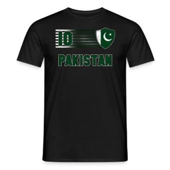 Pakistan - Men's T-Shirt - black - Front - AI Model Male 178 light (178cm)