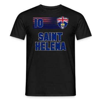 Sainte-Hélène - T-shirt homme - noir - Devant - AI Model Male 178 light (178cm)