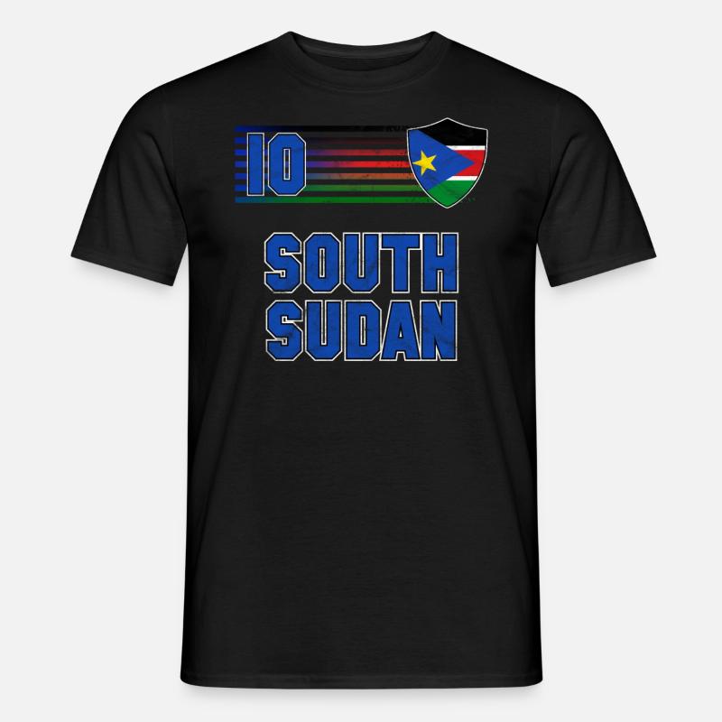 Südsudan - Männer T-Shirt - Schwarz