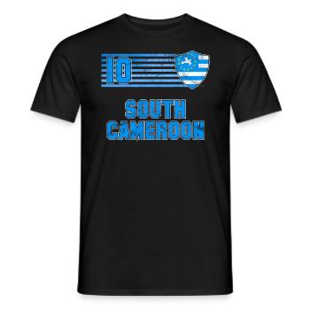 Sud Cameroun - T-shirt homme - noir - Devant - AI Model Male 178 light (178cm)