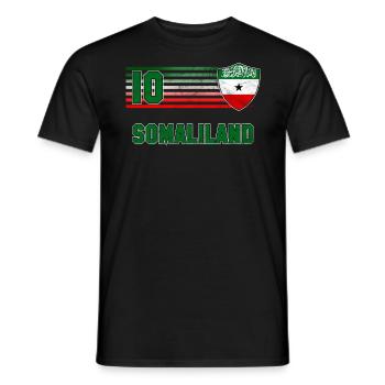 Somaliland - T-shirt homme - noir - Devant - AI Model Male 178 light (178cm)