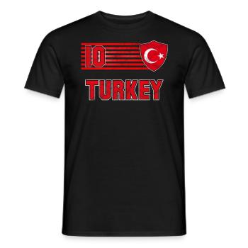Türkei - Männer T-Shirt - Schwarz - Vorne - AI Model Male 178 light (178cm)