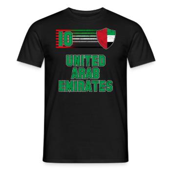 Vereinigte Arabische Emirate - Männer T-Shirt - Schwarz - Vorne - AI Model Male 178 light (178cm)