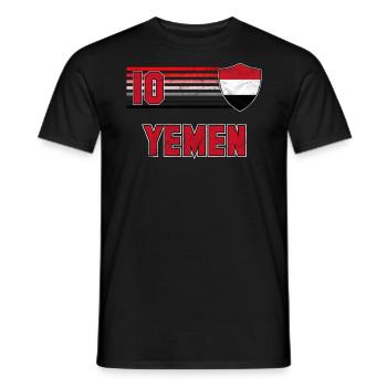 Jemen - Männer T-Shirt - Schwarz - Vorne - AI Model Male 178 light (178cm)