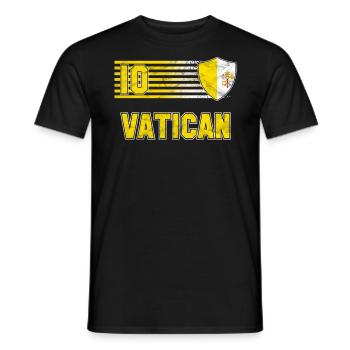 Vatikan - Männer T-Shirt - Schwarz - Vorne - AI Model Male 178 light (178cm)
