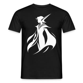 Elf whispers in the wind - Men's T-Shirt - black - Front - AI Model Male 178 light (178cm)