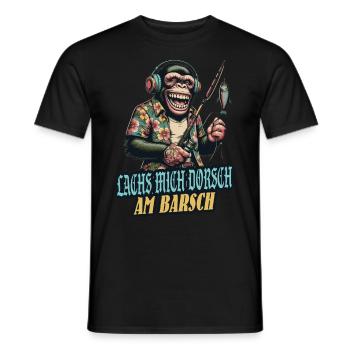 Salmon Me Cod Perch Fishing Saying Funny - Men's T-Shirt - black - Front - AI Model Male 178 light (178cm)