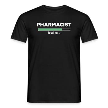 Pharmacien Chargement Progrès Humour - T-shirt homme - noir - Devant - AI Model Male 178 light (178cm)